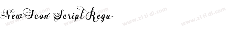 New Icon Script Regu字体转换 New Icon Script Regu字体转换